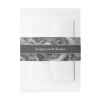 Elegantes flüssiges Silber-Chrom-Wasser-Hochzeit Einladungsbanderole