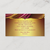 Elegantes Flüssiggold Rosa Jewel Abstrakt Visitenkarte (Rückseite)