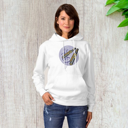 Elegantes flute Duet Musikinstrument Hoodie