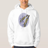 Elegantes flute Duet Musikinstrument Hoodie (Vorderseite)