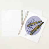 Elegantes flute Duet Musikinstrument Planer (Anzeige)