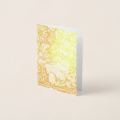 Elegantes Foil Oster Rabbit Kirche Brunch Brunch C Folienkarte (Vorderseite)