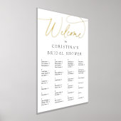 Elegantes Foil Script Alphabetisches Seating Chart Foliendrucke (Ablage )