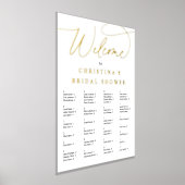 Elegantes Foil Script Alphabetisches Seating Chart Foliendrucke (Ablage )