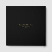 Elegantes Foil Script Willkommen bei unserer ewige Gästebuch (Rückseite)