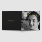 Elegantes Foil Script Willkommen bei unserer ewige Gästebuch (Voll)