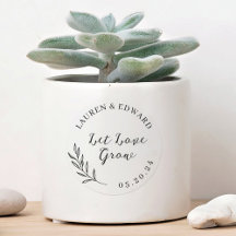 Elegantes Foliage Lassend Liebe Gastgeschenk Hochz