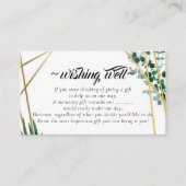 Elegantes Foliage zum Hochzeitswünschen Begleitkarte (Vorderseite)