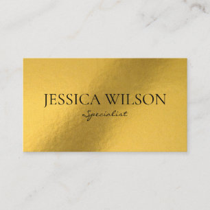 Elegantes Foliengold modern Visitenkarte