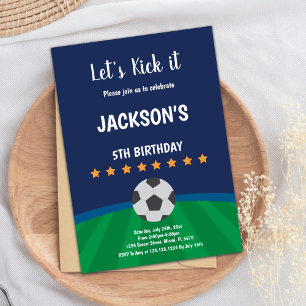 Elegantes Football Party Design Einladung