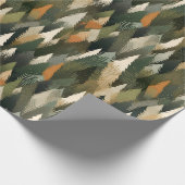 Elegantes Forest Pine Tree Muster Geschenkpapier (Ecke)