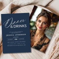 Elegantes formales Blue Dinner Party Foto