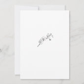 Elegantes formales klassisches Gold-Script-Brautpa Einladung (Rückseite)