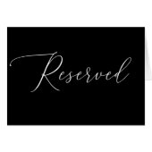 Elegantes formales Schwarzes Hochzeitsskript vorbe (Vorderseite (Horizontal))