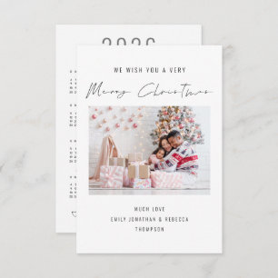 Elegantes Foto 2023 Kalender Frohe Weihnachtskarte Mitteilungskarte