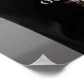 Elegantes Foto Abendessen vor der Probe Poster (Ecke)