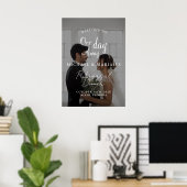 Elegantes Foto Abendessen vor der Probe Poster (Heimbüro)