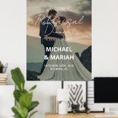 Elegantes Foto Abendessen vor der Probe Poster (Heimbüro)