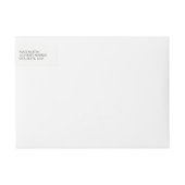 Elegantes Foto-Adresslabel Save the Date (Vorderseite)