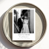 Elegantes Foto am Abend vor der Probe Abendessen Einladung