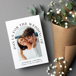 Elegantes Foto Arch Wedding Einladung