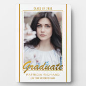Elegantes Foto aus Abschluss und Gold Fotoplatte (Vorderseite)