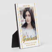 Elegantes Foto aus Abschluss und Gold Fotoplatte (Seite)