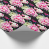 Elegantes Foto aus rosa, blühenden Pinien Geschenkpapier (Ecke)