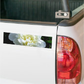 Elegantes Foto aus weißer Blume mit Blumen Autoaufkleber (Auf Lkw)