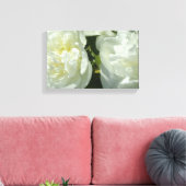 Elegantes Foto aus weißer Blume mit Blumen Leinwanddruck (Insitu (Wohnzimmer))