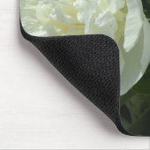 Elegantes Foto aus weißer Blume mit Blumen Mousepad (Ecke)