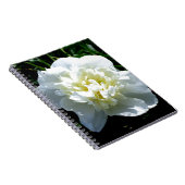 Elegantes Foto aus weißer Blume mit Blumen Notizblock (Rechte Seite)