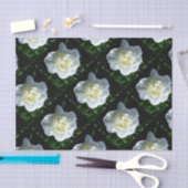 Elegantes Foto aus weißer Blume mit Blumen Seidenpapier (Handwerk)