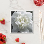 Elegantes Foto aus weißer Blume mit Blumen Serviette (Beispiel)