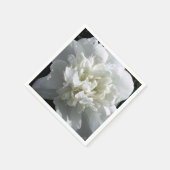 Elegantes Foto aus weißer Blume mit Blumen Serviette (Ecke)