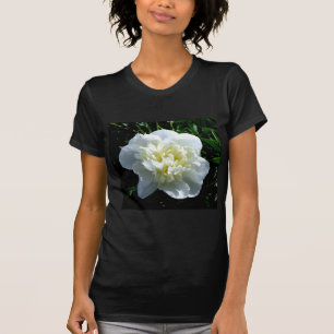 Elegantes Foto aus weißer Blume mit Blumen T-Shirt