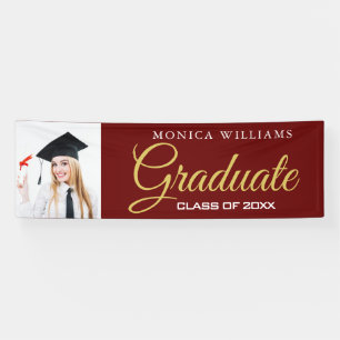 Elegantes Foto-Banner 2021 in Braun und Gold Banner