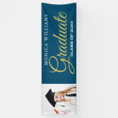 Elegantes Foto-Banner für 2021-Absolventen Banner (Vertikal)