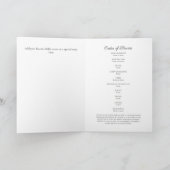 Elegantes Foto Beerdigungsdenkmal Programm (Innenseite)