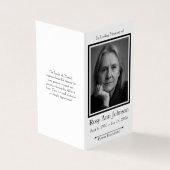 Elegantes Foto Beerdigungsorden des Serviceprogram (Vorderseite)