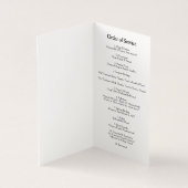 Elegantes Foto Beerdigungsorden des Serviceprogram (Innenseite)