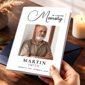 Elegantes Foto-Beerdigungsprogramm Flyer