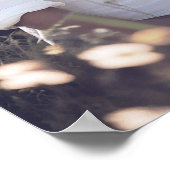 Elegantes Foto Begrüßungszeichen Poster (Ecke)