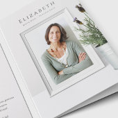 Elegantes Foto Beileid Beerdigung Danke Karten