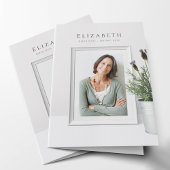 Elegantes Foto Beileid Beerdigung Danke Karten