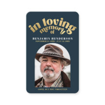 Elegantes Foto Beileid Beerdigung Gebetskarte