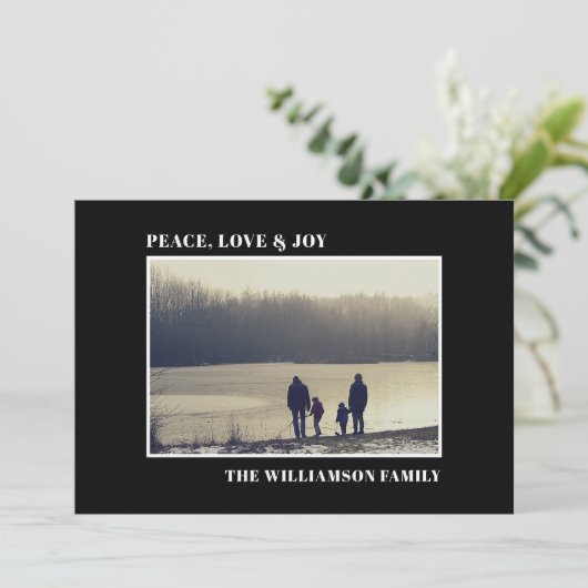 Elegantes Foto Black (Stehend Vorderseite)