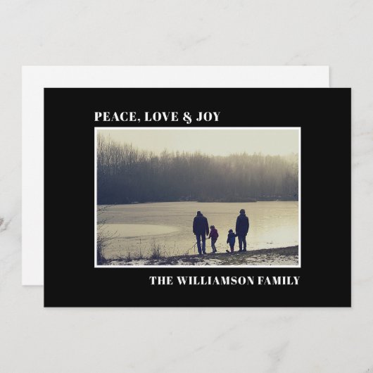 Elegantes Foto Black (Vorne/Hinten)