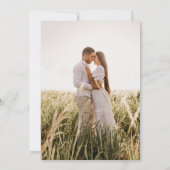 Elegantes Foto Blue Yellow Wildblumen Boho Wedding Save The Date (Rückseite)