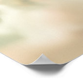 Elegantes Foto Brautparty Empfang Poster (Ecke)